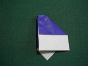 折り紙織り方写真/紙飛行機No.[18] <br />裏返しました。
