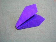 折り紙織り方写真/紙飛行機No.[22] <br />完成した紙飛行機です。