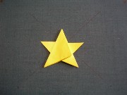 折り紙織り方写真/星No.[35] <br />星の完成です。