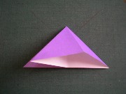 折り紙織り方写真/アサガオNo.[7] <br /><br />