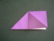 折り紙織り方写真/アサガオNo.[8] <br /><br />