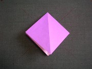 折り紙織り方写真/アサガオNo.[12] <br />向きを変えました。