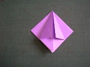 折り紙織り方写真/アサガオNo.[14] <br /><br />