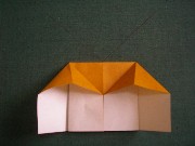 折り紙織り方写真/サイフNo.[11] <br />（家が完成）