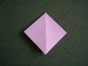 折り紙織り方写真/アジサイNo.[12] <br />向きを変えました。