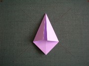 折り紙織り方写真/アジサイNo.[17] <br /><br />