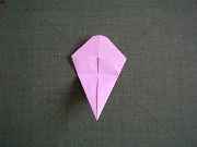 折り紙織り方写真/アジサイNo.[22] <br /><br />
