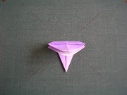 折り紙織り方写真/アジサイNo.[23] <br /><br />