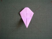 折り紙織り方写真/アジサイNo.[24] <br /><br />