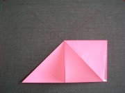 折り紙織り方写真/風船（紙風船）No.[9] <br /><br />