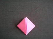 折り紙織り方写真/風船（紙風船）No.[15] <br /><br />