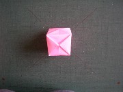 折り紙織り方写真/風船（紙風船）No.[33] <br />完成した紙風船です。