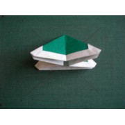 折り紙折り方写真/クリスマスツリーNo.[25] <br />完成した下段（1枚目）です。