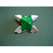 折り紙折り方写真/クリスマスツリーNo.[36] <br />中段（2枚目）完成です。
