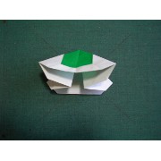 折り紙折り方写真/クリスマスツリーNo.[37] <br />完成した中段（2枚目）です。