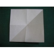 折り紙折り方写真/クリスマスツリーNo.[58] <br />開きました。
