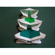折り紙折り方写真/クリスマスツリーNo.[76] <br /><br />