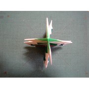 折り紙折り方写真/クリスマスツリーNo.[81] <br />完成したクリスマスツリーです。