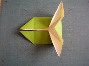 折り紙折り方写真/だまし舟No.[30] <br /><br />