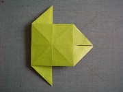 折り紙折り方写真/だまし舟No.[33] <br />裏返しました。