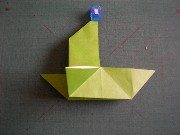 折り紙折り方写真/だまし舟（遊び方）No.[2] <br /><br />